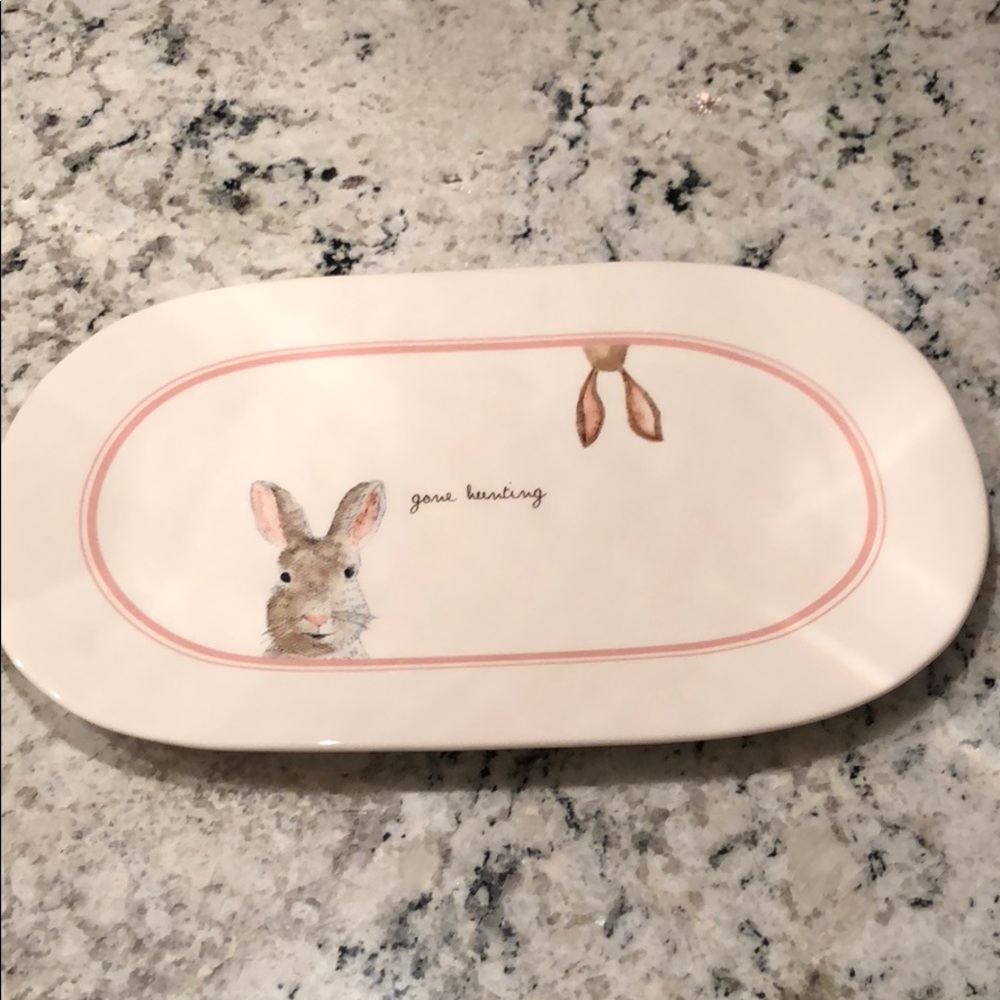 Rae Dunn Bunny Platter - Spring and Easter!